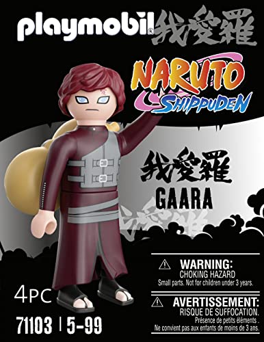 Playmobil 71103 Gaara - Naruto - Héros Issu de la série d'anime - pour reconstituer des scènes légendaires ou Inventer de Nouvelles Histoires - Dès 5 Ans