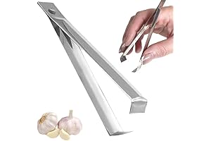 Garlic Peeler Tongs & Fish Bone Tweezers Set