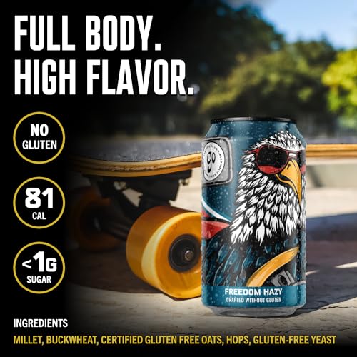 Image of Go Brewing Freedom Variety Pack, NA Beer, 12 Pack (12 oz) | Small-Batch Craft Brew, Low-Calorie, Classic Ingredients, Bold Smooth Finish, Any Occasion
