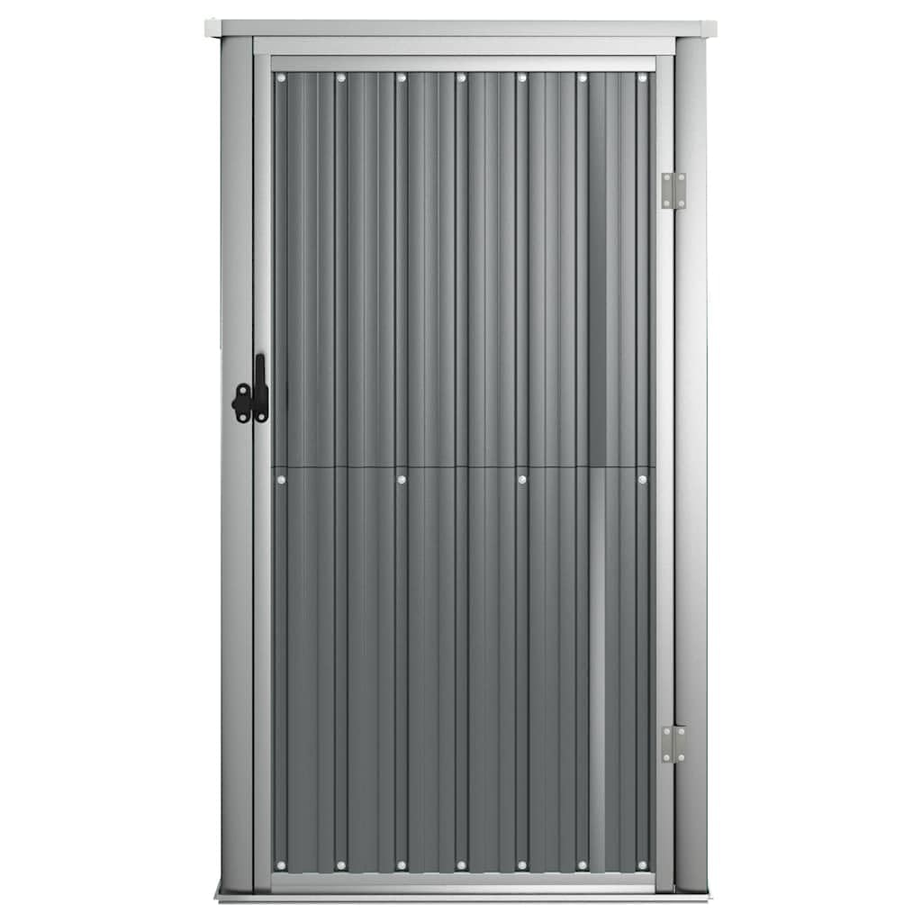 vidaXL Capanno per Attrezzi Grigio 88x89x161 cm in Acciaio Zincato