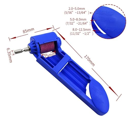 Beeiee Drill Bit Sharpener,Portable Diamond Drill Bits Sharpening Tool For Grinding Iron Drill Bits Hand Tool Fit Width Range 2-12.5Mm,2 Pack #TOP3