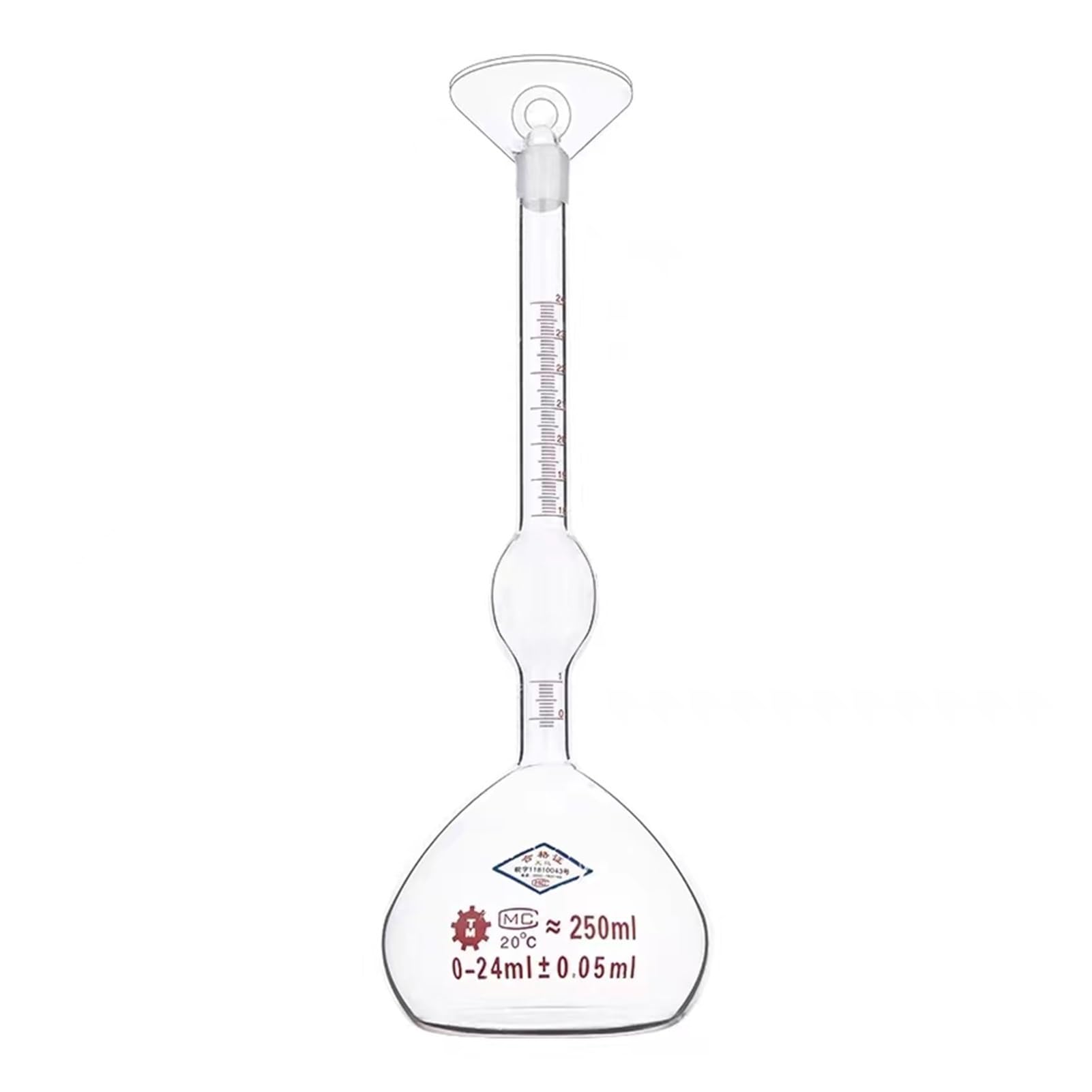 250 ml feste Pyknometer-spezifische Flasche Picnometer-Zement-Laborausrüstung(1pc)