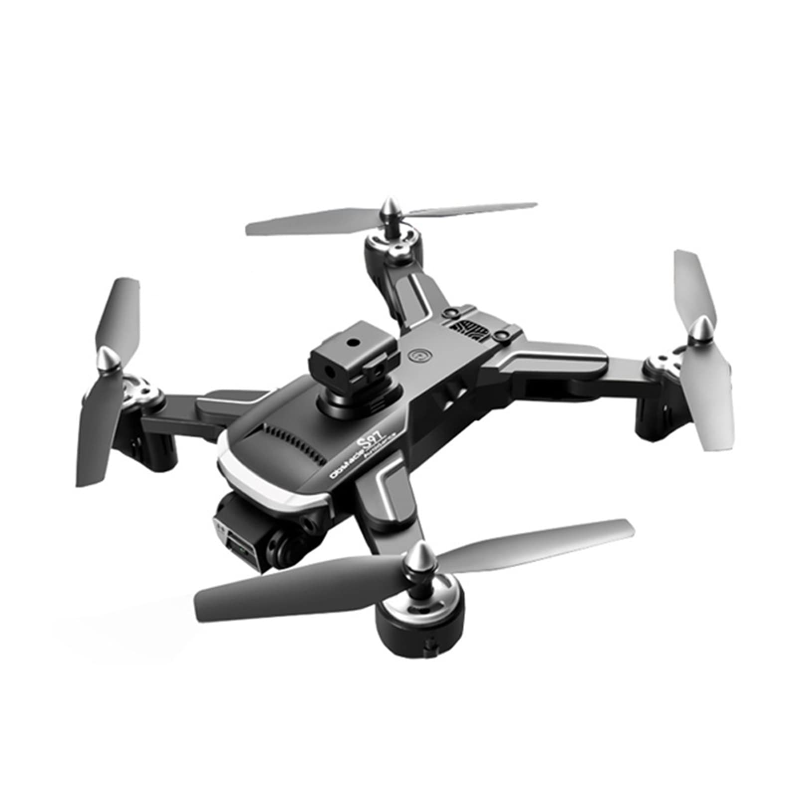 Drone GPS con Videocamera 4K HD, Drone FPV con Trasmissione, Quadricottero RC con 2 Batterie, Ritorno Automatico, Seguimi, Mantenimento Dell'altitudine, Facile per I Principianti,Nero