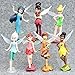 HOU&PR Fée Clochette Princesse Dessin Animé 10 cm 7 pcs, Mini Poupée Action Figure Anime Mini Collection Figurine Jouet Modèle pour Enfants