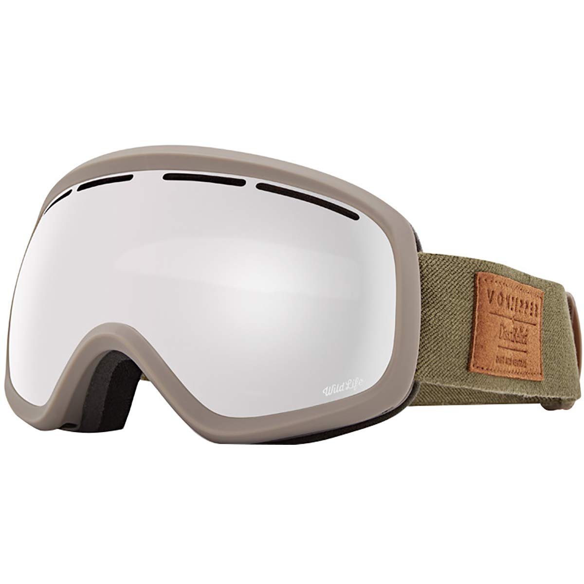 VonZipper Unisex Skylab, Gray, One Size
