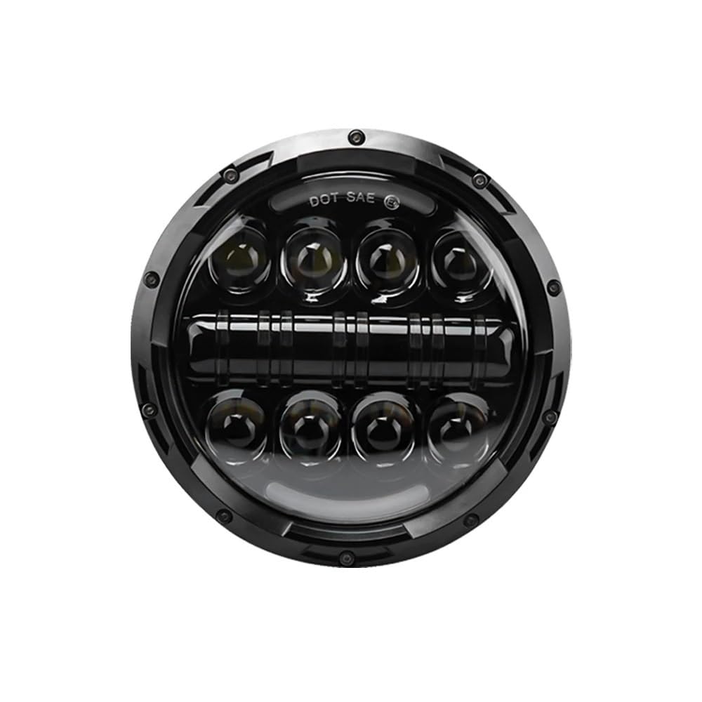 Fari Fendinebbia Lampada da 7 pollici per fari LED per | Lampada da 7 pollici per fari LED per motociclette Hi/Lo Beam per Road King per Jk Halo Angel Ey