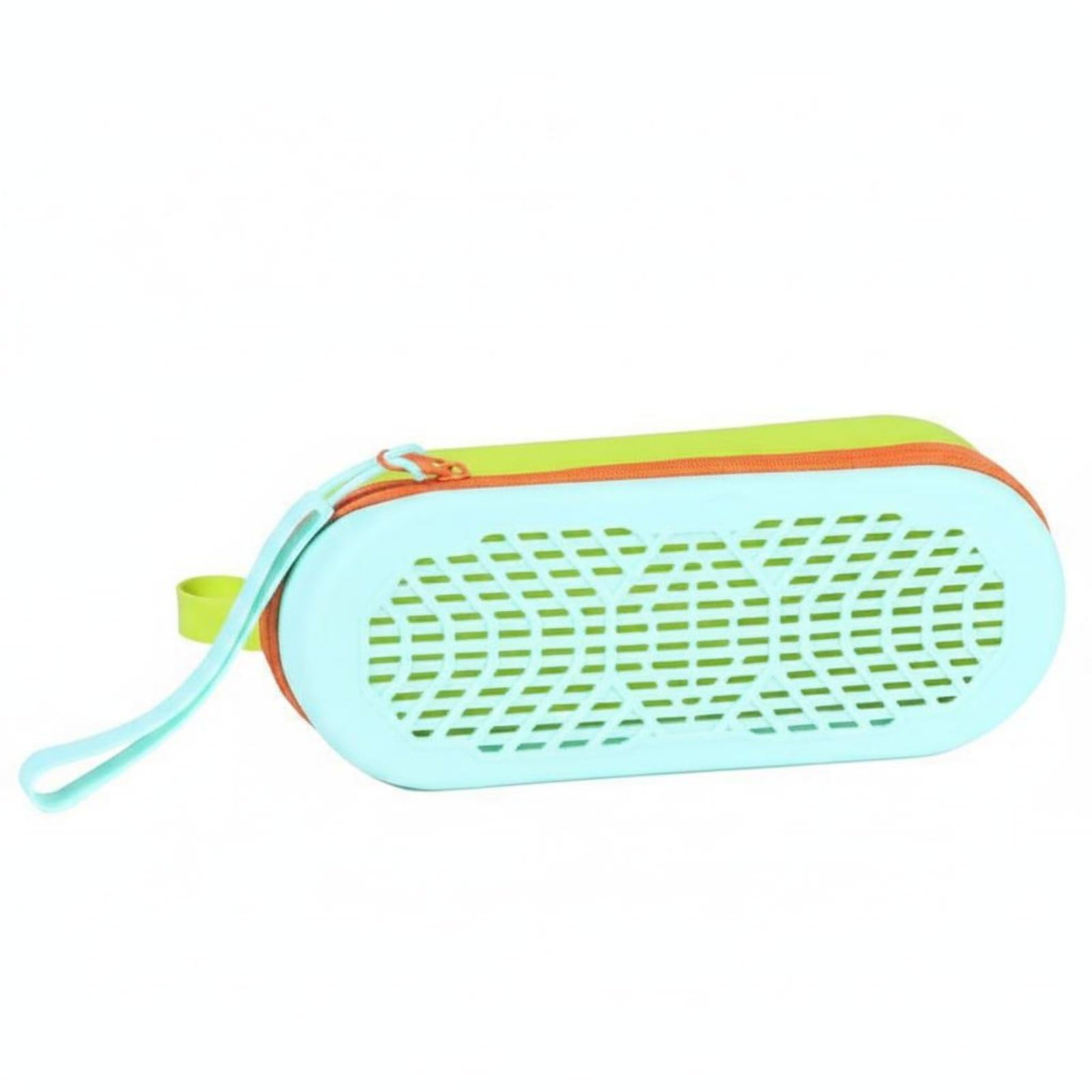 CLOVRIX® Large Capacity Swim Eyewear Case Breathable Goggles Portable Storage Pouch Double Sided for Travel, Outdoor, Blue Green | Swimming Water Sports Sporting-image-16