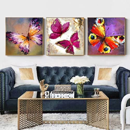 Affiches papillons bleus pour cadre salon déco maison moderne