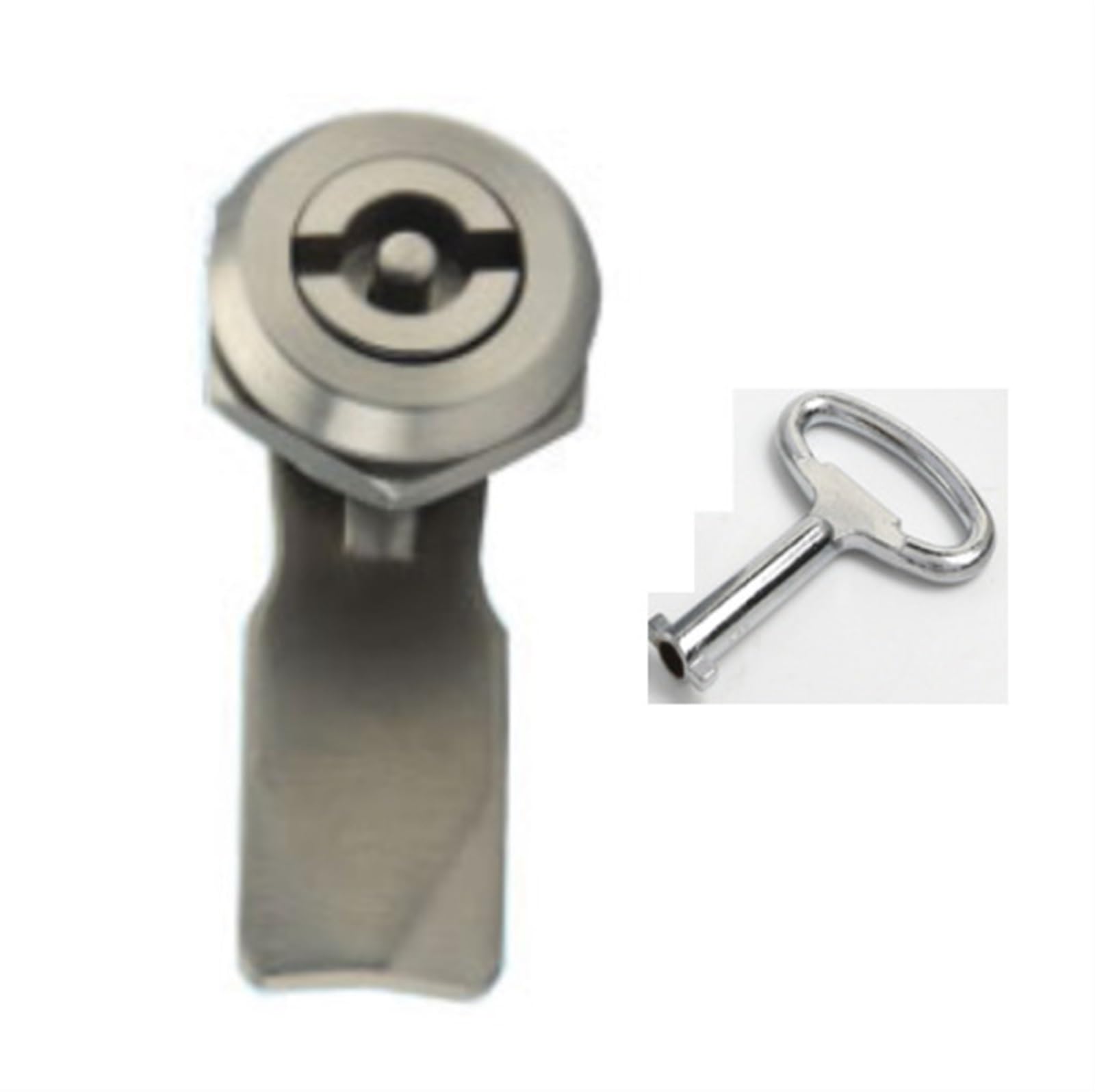 Stainless Steel Triangle Cam Lock MS705 Cinet Locks Power Distribution Box 1Pcs(with Key-H 18)