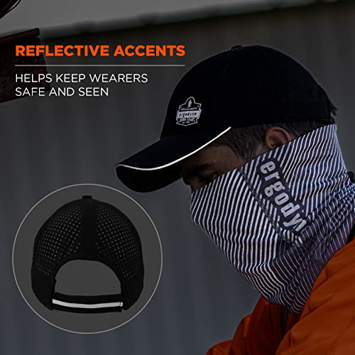 Image of Ergodyne Chill Its 8937 Cooling Performance Hat, Unisex Baseball Cap, Vented Back for Breathability