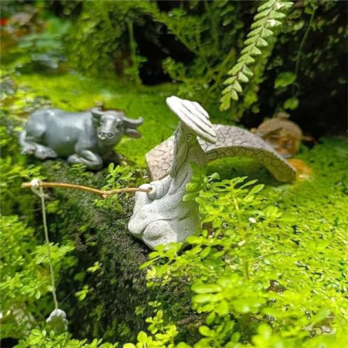 Figuras Decorativas Pescadores Japoneses Mini, 2 piezas miniatura 5