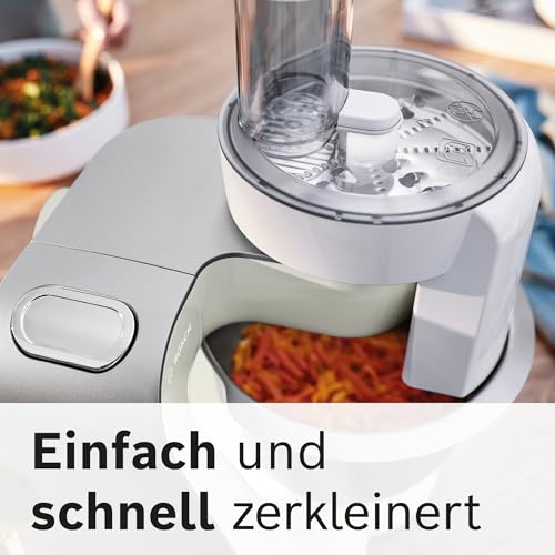 Image of Bosch MUM58L20 - Powerful 1000 W Kitchen and Pastry Machine - 7 Speed + Turbo - 3.9 L Stainless Steel Bowl - with Accessories - Mineral Grey /Silver