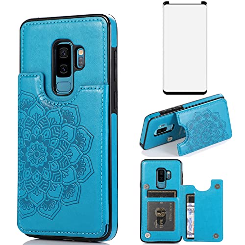 Étui portefeuille Samsung S9 Plus rigide avec fentes pour cartes