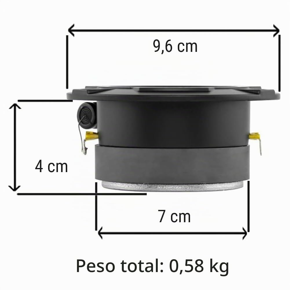 GK SOUND Kit Set para DS18 Pro-GM6.4PK Sistema de 2 vías 16,5 cm 165 mm 6,5", 140 vatios rms 480 vatios máx, 2 midrange y 2 tweeters, 4 ohmios, para Coche, por par