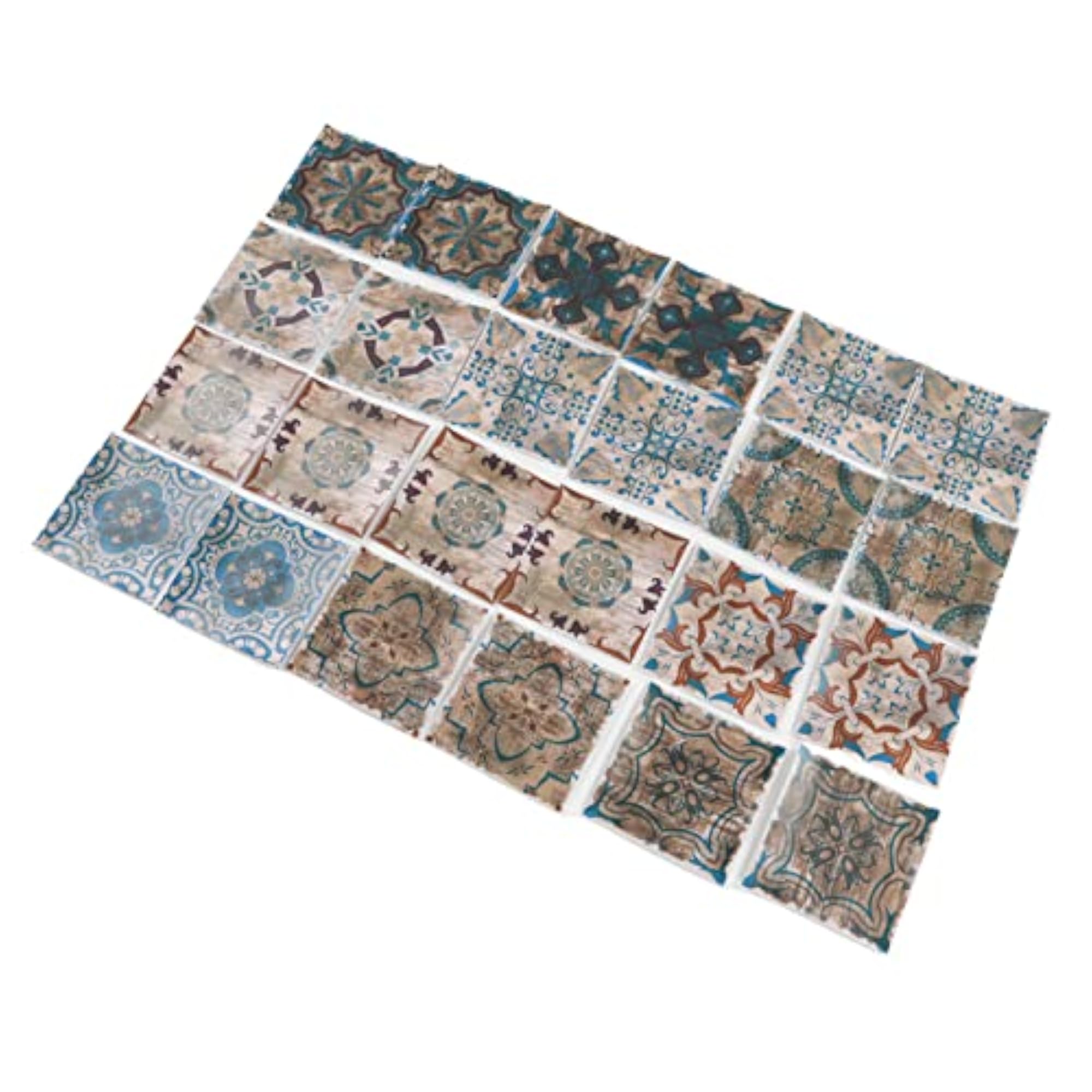 Waterproof Art Flower Shape Tile Sticker for Kitchen