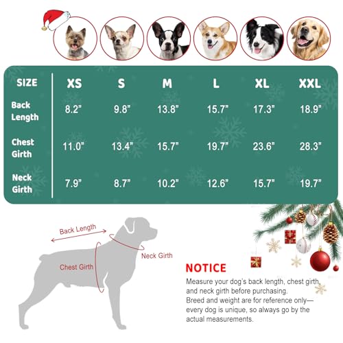Image of Cozy Stretch Dog Turtleneck Sweater -Dog Christmas Sweater Pullover, Soft Warm Knit Dogs Sweaters for Boy & Girl Pets,Cold Weather Outfit for Small Medium Large Pups,Green Paw S