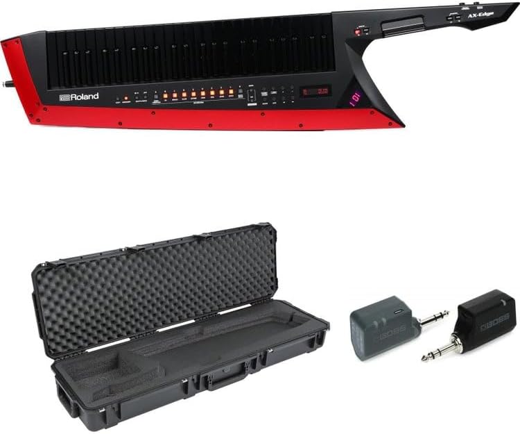 Roland AX-Edge 49-key Keytar Synthesizer Stage Deluxe Bundle - Black
