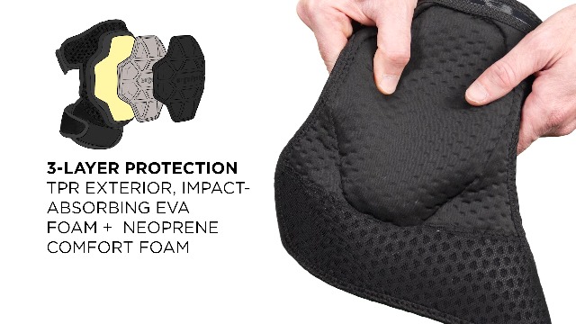 Image of Ergodyne ProFlex 575 Hard Cap Foam Knee Pad, Non-Marring Knee Pads