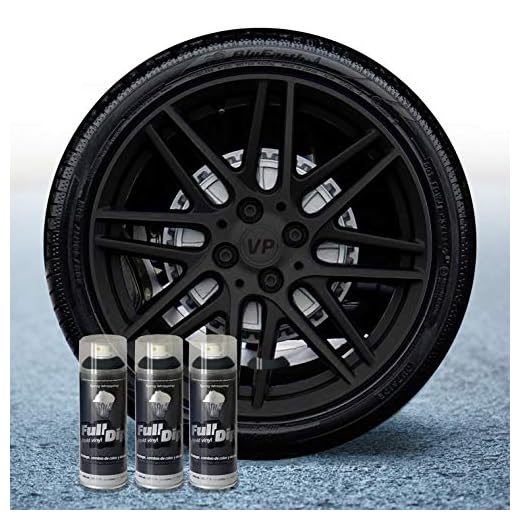 Full Dip Lote 3 Sprays 400ML Vinilo Negro Mate