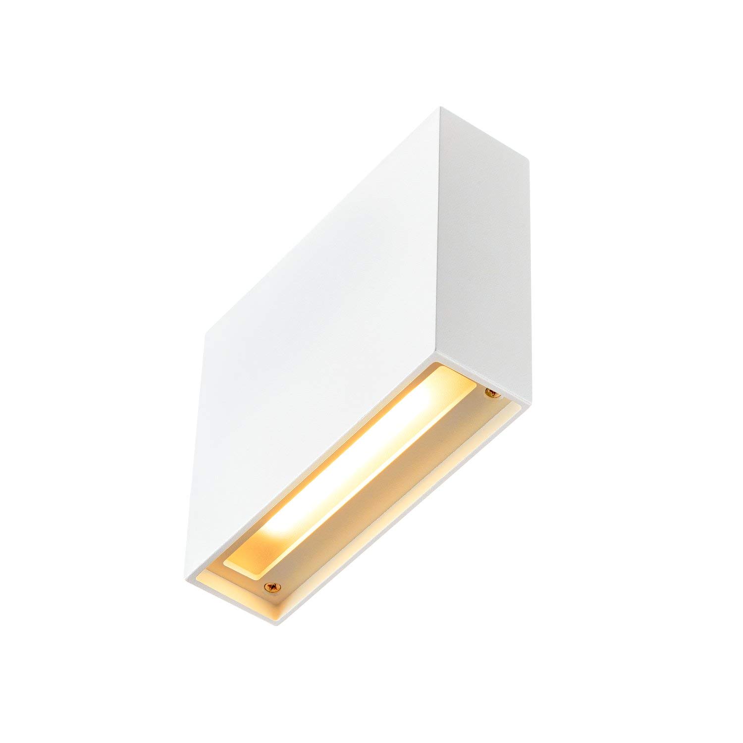 SLV LED Aufbauleuchte QUAD FRAME 14 | Wandleuchte zum Aufbau| Eckig, Weiß, 2700/3000K Warmweiß | Stilvolle Wandleuchte, Aufbau-Strahler LED Treppen-Beleuchtung, Stufen-Licht, Treppenlicht