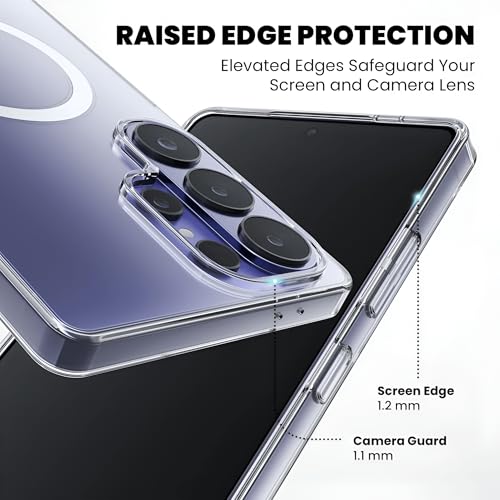 Image of Anti-Yellow Clear Case for Samsung Galaxy S26 Ultra | UV Shield Technology | Zero-Yellowing Formula | Drop Protection (TPU + Polycarbonate | Crystal Clear)
