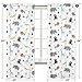 Sweet Jojo Designs Turquoise and Navy Blue Safari Animal Window Treatment Panels Curtains for Mod Jungle Collection Set of 2