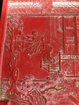 Amazon.co.jp: 中国古墨 御墨 乾隆丁巳年製 山水人物文朱砂墨