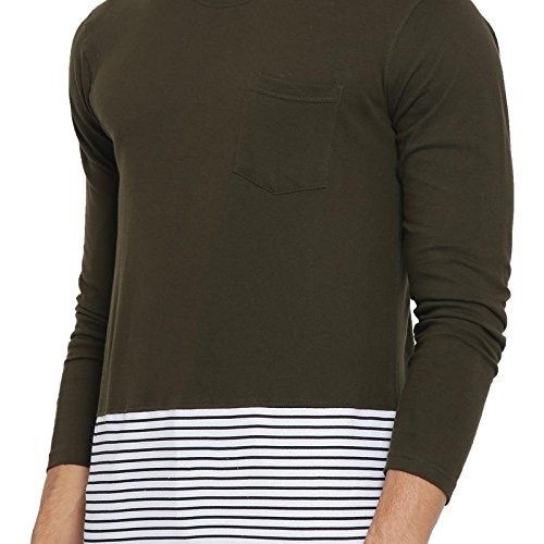 Image of CAHOOT Men's Down Stripes Full Sleeve T-Shirt