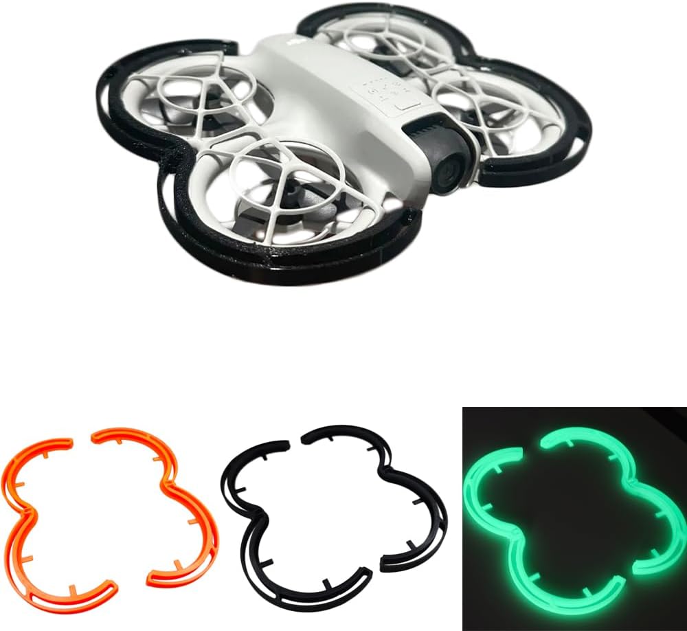Propeller Guard Bumper,Drone Protective Bumper Ring for DJI Neo,Drone Accessories Anti-Collision Impact Protectors Props for DJI Neo (Luminous)