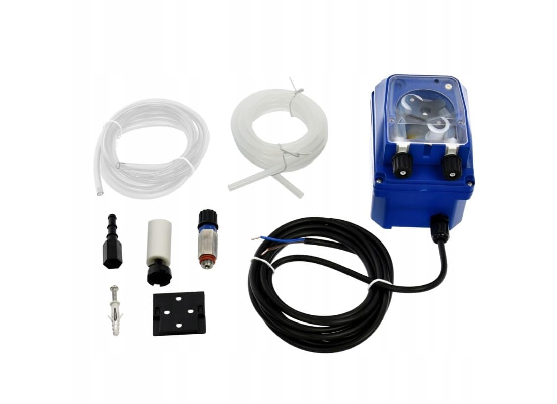 PER1 brillantante dosatore 0-0,7 l/h 230 V con set di collegamento - pompa peristaltica per macchine professionali - universale per gastronomia, hotel, grandi cucine e sistemi di lavaggio