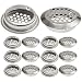 LUCY WEI 20 Pcs Griglie di Ventilazione Acciaio Inox,35mm Griglia di Ventilazione Rotonda Acciaio per Cucina,Armadi,Guardaroba,Cucina,Scarpe e Armadietto(Argento)