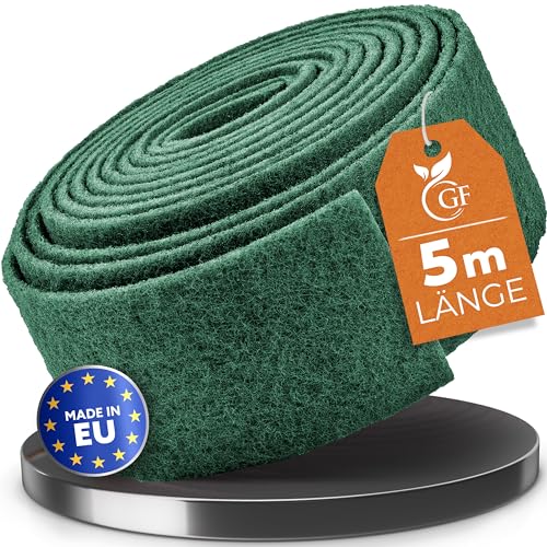 GLANZFAKTOR Schleifvlies Rolle 5m x 100mm Korn 360 Vielseitiges Schleifvlies Metall Holz Lack Edelstahl Ideales Schleifpad Schleifschwamm für professionelle Anwendungen