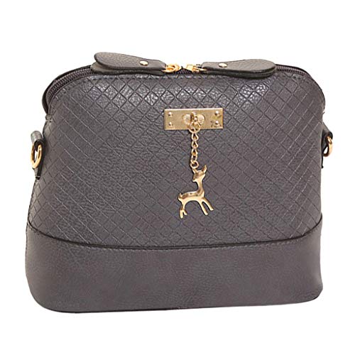 menolana Bolsa de Ombro Casual Feminina de Couro para Viagem Diária Bolsa Crossbody com Alça Removív