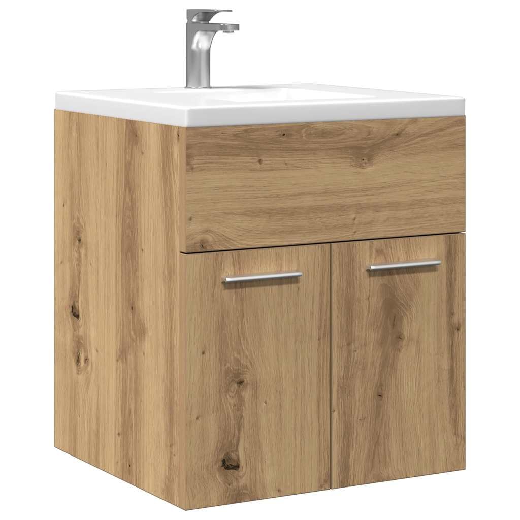 Lavabo 41x38,5x46 cm Madera mecanizada Color roble