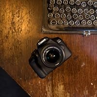Canon EOS 2000D Spiegelreflexkamera (24,1 MP, DIGIC 4+, 7,5 cm (3,0 Zoll) LCD, Full-HD, WiFi, APS-C CMOS-Sensor) inkl. Objektive EF-S 18-55mm is II F3.5-5.6 is II und EF 50mm F1.8 STM, schwarz – Ansicht 8