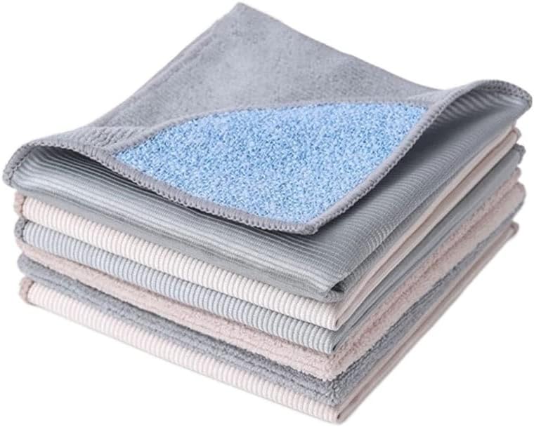 Kitchen Towel Dishcloth Microfiber Clean Cloth Lint Free for Cooktop Glass Mirrors Range Hood Traceless Rubbing Rag