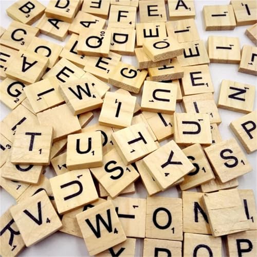Bloques de letras de madera para manualidades 500 piezas miniatura 2