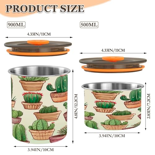 Envase de acero inoxidable hermético para café 500 ml miniatura 2