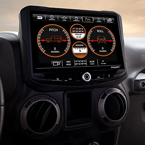Stinger Heigh10 10" In-Dash Infotainment System With Sr-Jk11H 2011-2018 Wrangler Jk Flush-Mount Dash Kit #TOP2