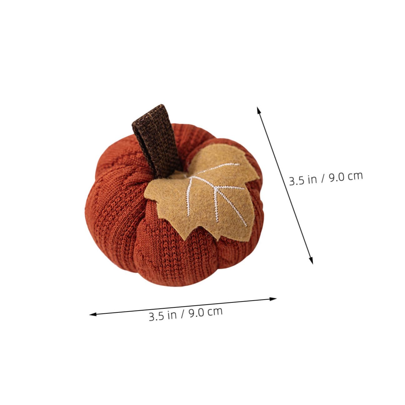 6stücke Strickkürbisse Mini für Herbstdeko Kunstkürbisse Gestrickt Dekokürbisse Landhausstil Künstliche Kürbisdeko für Tischschmuck