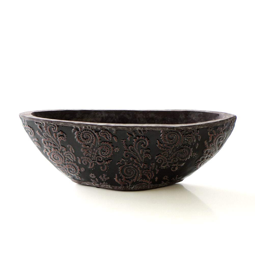 Amazon.co.jp: 花瓶 フラワーベース 陶器 口が広い 横長 大きい