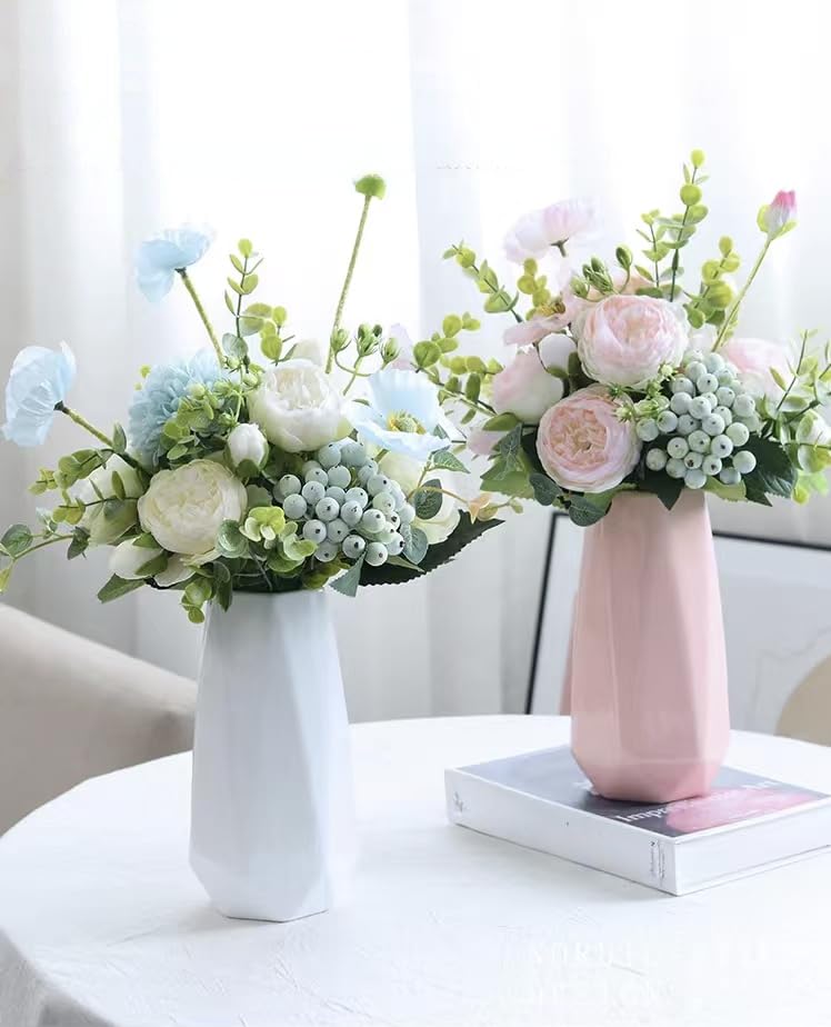Amazon.co.jp: 花瓶ピンク 花瓶おしゃれ陶器花器フラワーベース陶器
