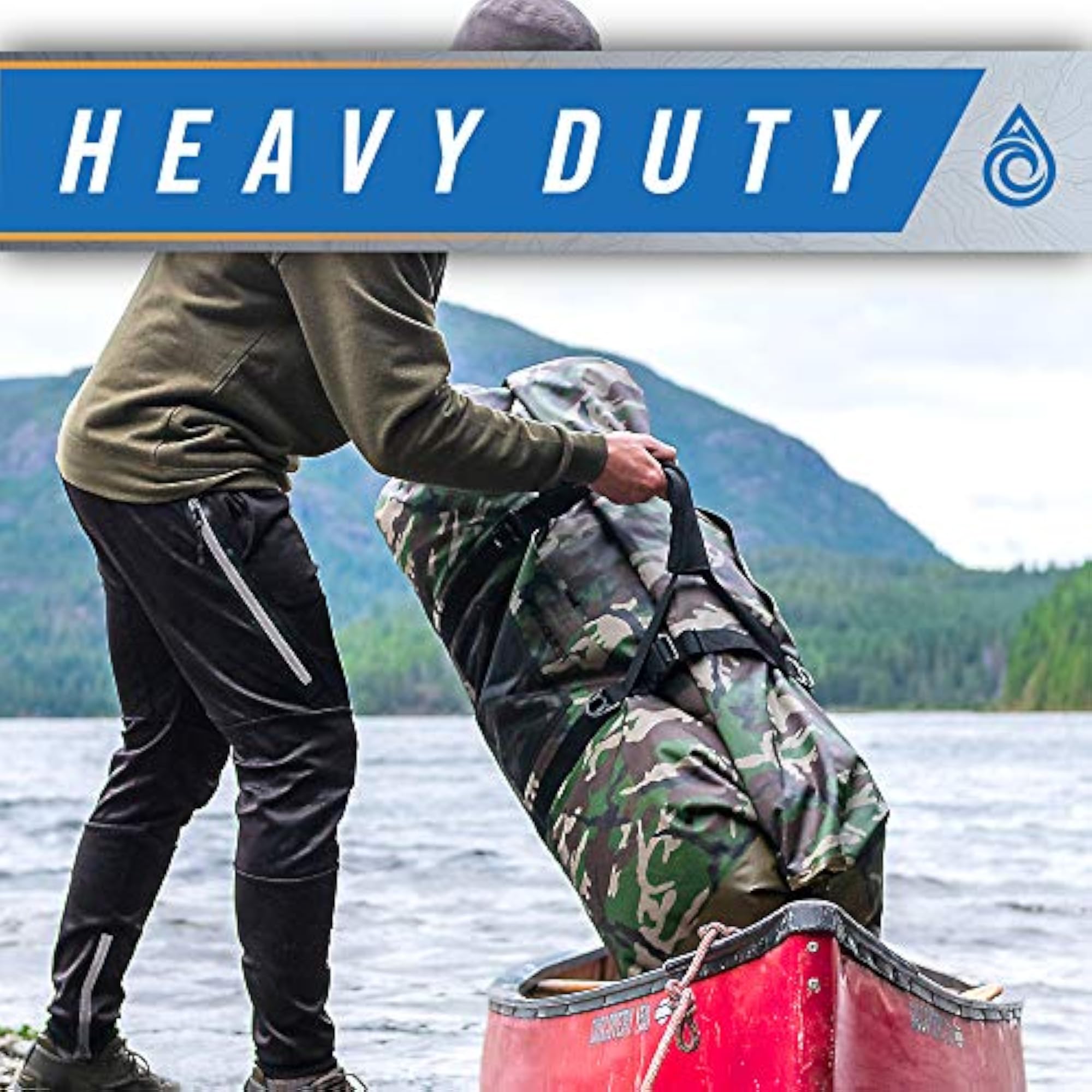 Aqua Quest 100L Waterproof Duffel Bag, Lightweight Camo