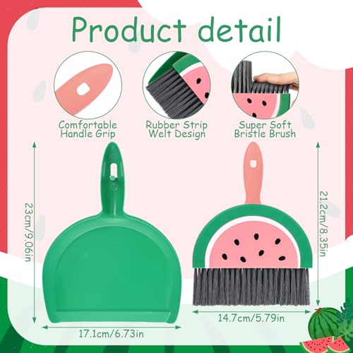 Ouligay Mini Handfeger und Schaufel, Kehrblech und Handfeger Klein, Tischbesen mit Schaufel, Kehrschaufel Set, Tischkehrset Mini Besen Kehrblech für Haus, Büro, Schule Haustier Reinigung