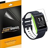 [6-Pack] Supershieldz for Pebble 2 Screen Protector, Anti-Bubble High Definition Clear Shield + Lifetime Replacements Warranty - Retail Packaging