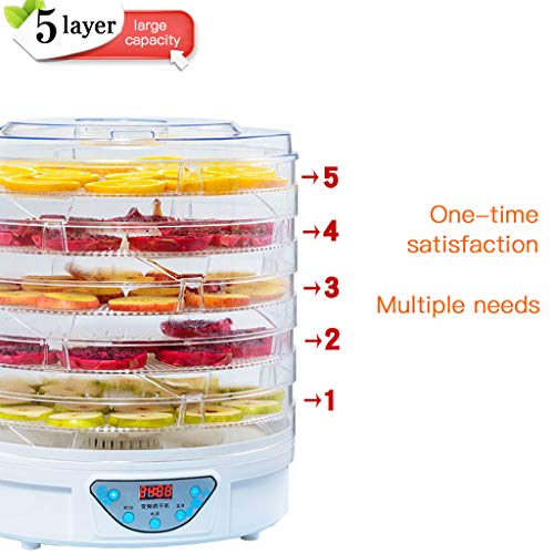 Food dryer WRJ@ Lebensmittel-Dehydrator, Marken-Elektro-Dehydrator, Speck-Dehydrator, Obst- und Gemüsedehydrator, 5… – Bild 3