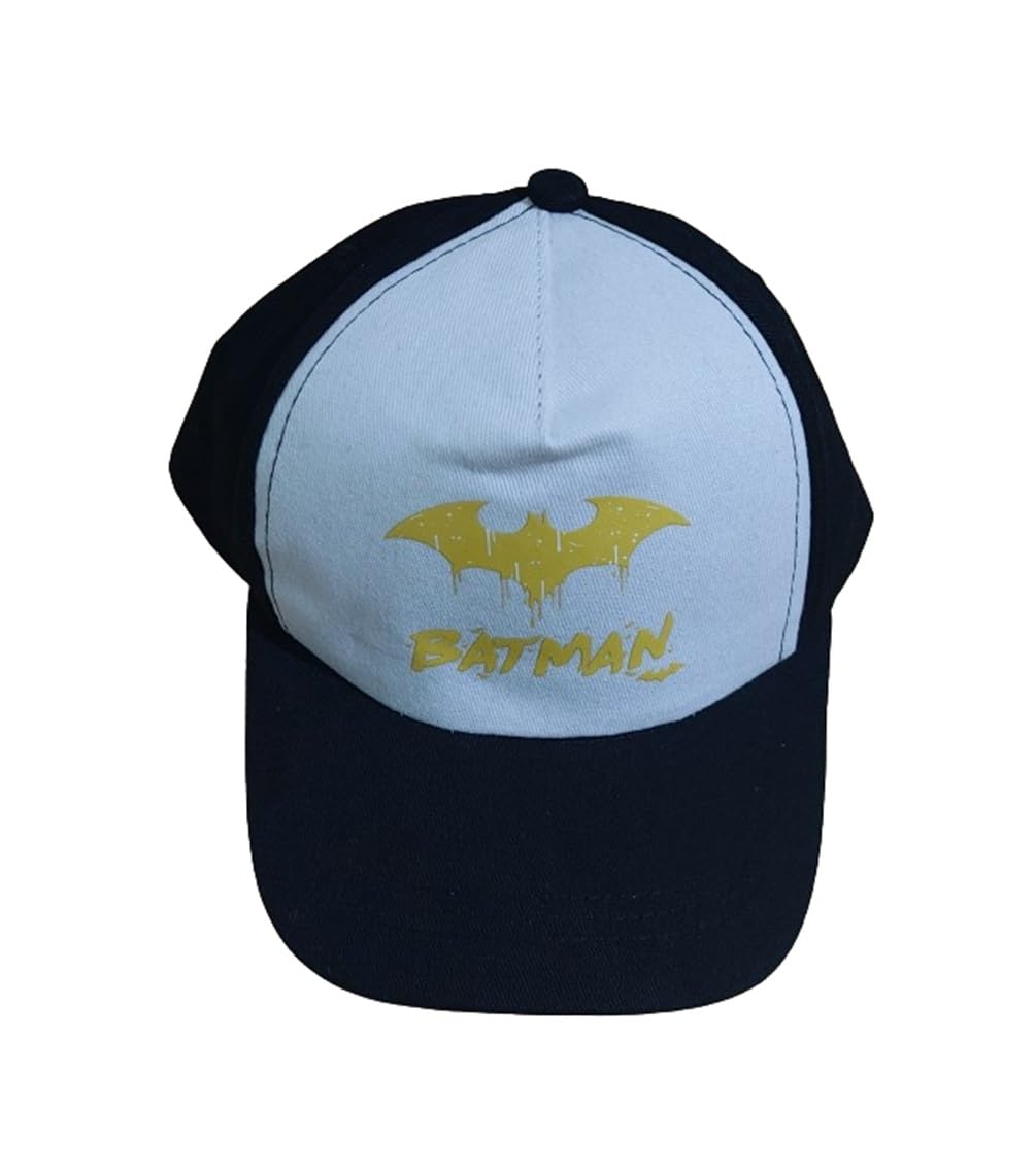 Childrens Kids DC Comic Batman Cap 100% Cotton Boys Baseball Summer Blue & Black Cap