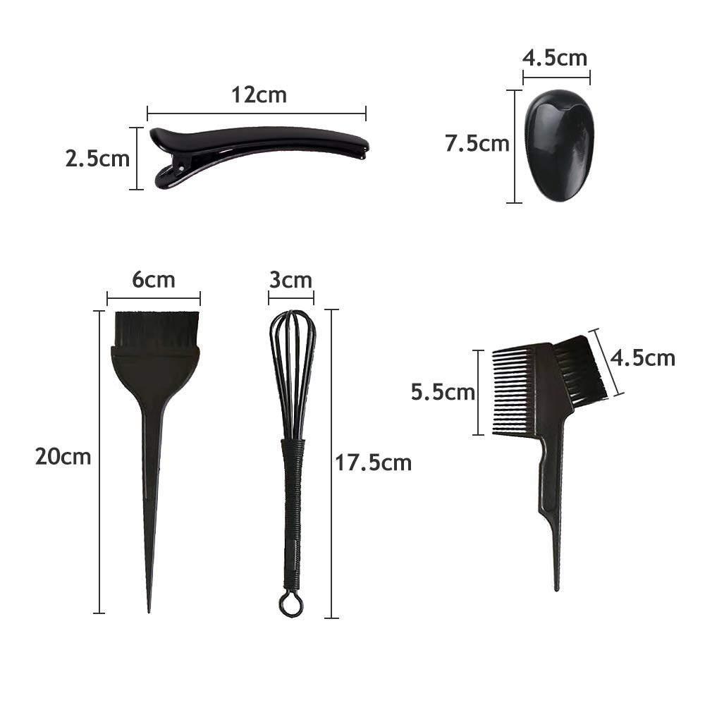 SNAIL GARDEN Kit Pro Coloration Cheveux 14 Pièces – Bonnet Méches Réutilisable, Bol Teinture, Pinceaux Professionnels, Cape de Protection & Accessoires Coiffure pour Salon, Décoloration, Balayage