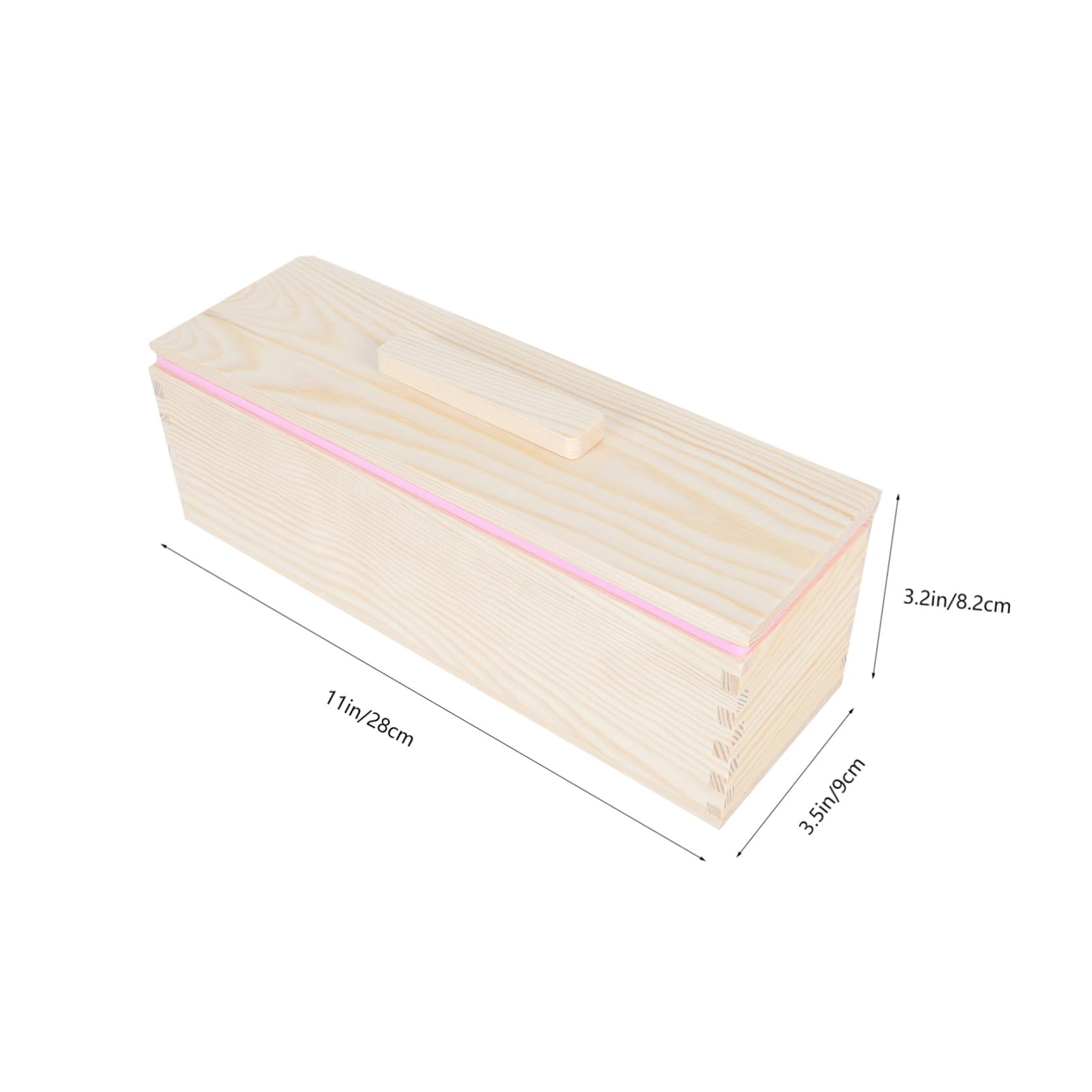 Molde para Hornear Pan, Molde para Pan Antiadherente con Tapa, Rectangular, de Madera y Silicona, para Conservar la Frescura y Desmoldar Fácil, Cocina y Fabricación de Jabón