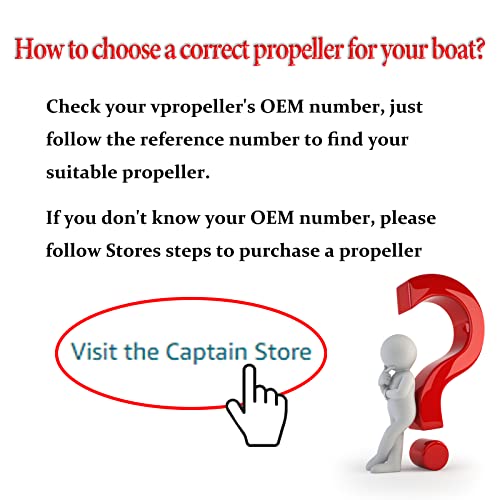 Captain Boat Propeller Fit Johnson Evinrude 40-140 Hp Engines, 13 Spline Tooth Outboard Prop, Rh, Aluminum, Oem Propellers For 50 60 E-Tec 65 70 75 85 88 90 100 110 112 115 120 125 135 Hp (13 1/4X17) #TOP6